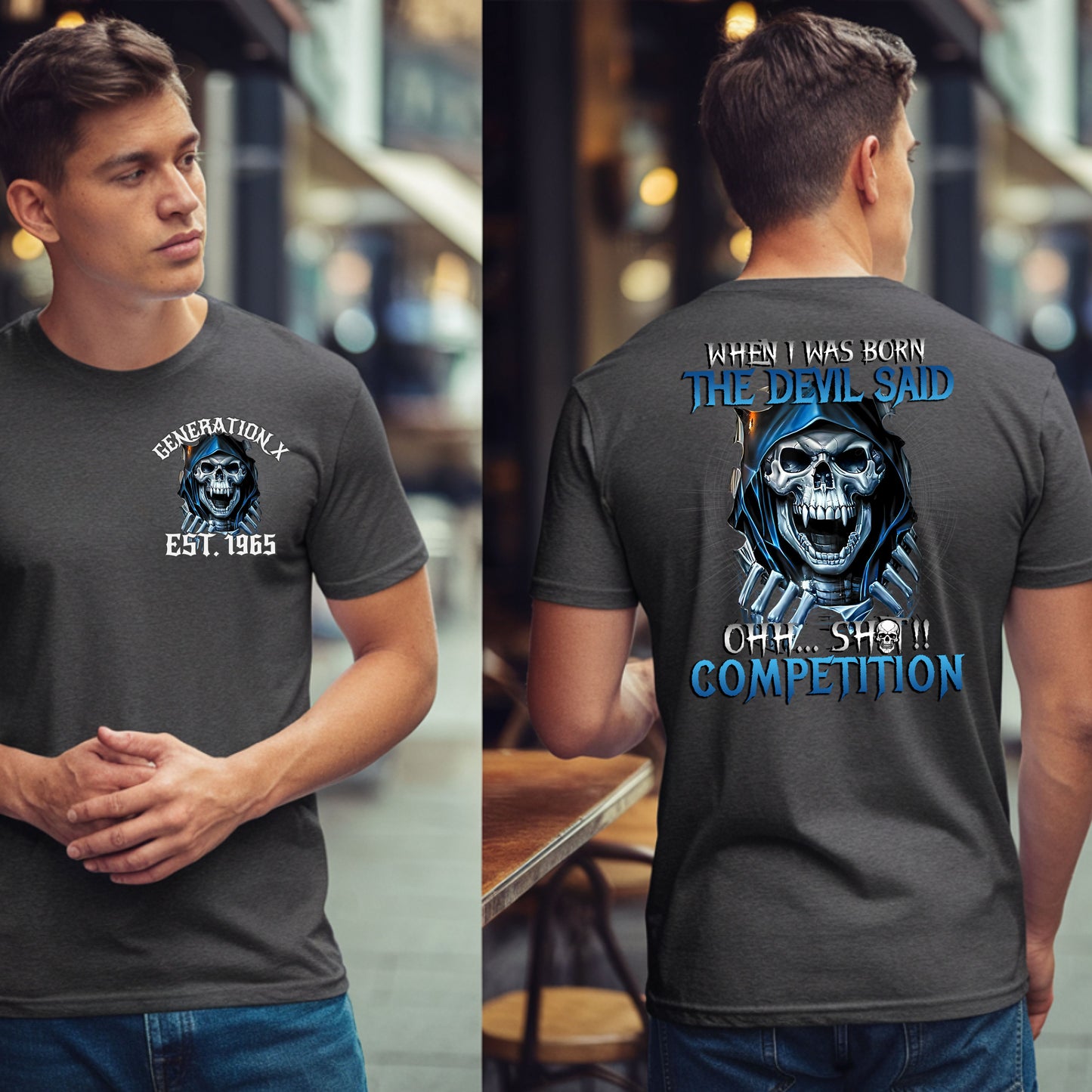 Gen X Custom Year T-shirt : When i was born , The devil said shit