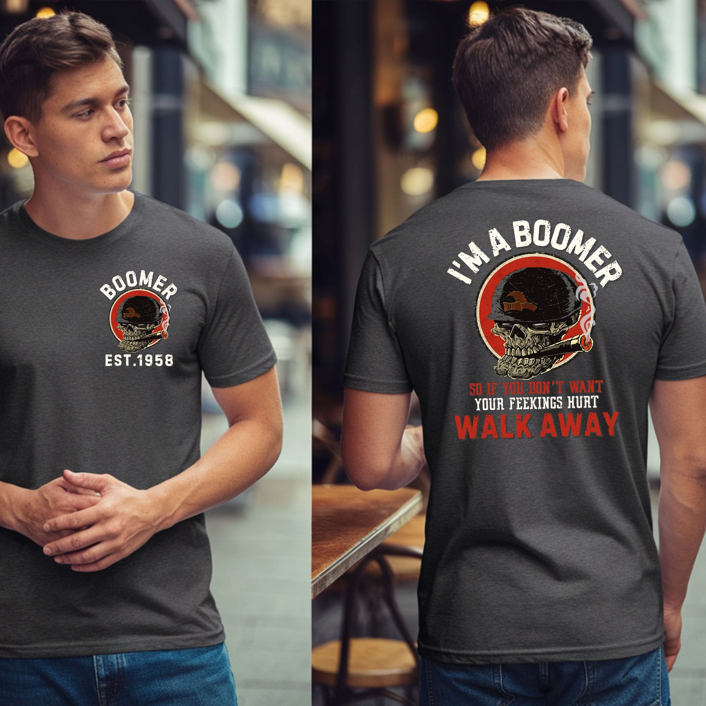 Boomer Custom Year T-Shirt : If you don't want yor feelings hurt , walk away