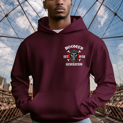 Boomer Custom Year Hoodie : Don't piss off with a boomer