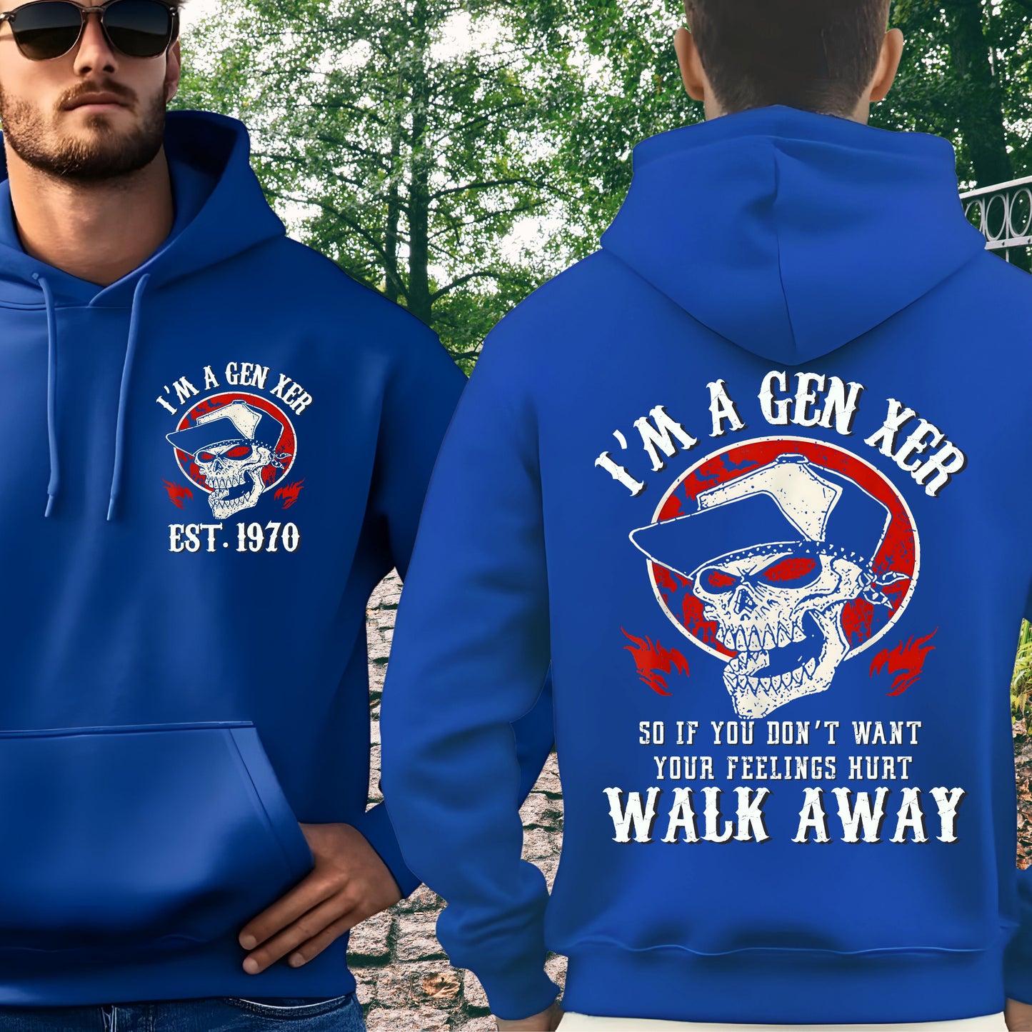 Gen X Custom Year Hoodie: I'm gen xer , Walk away
