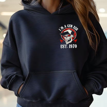 Gen X Custom Year Hoodie: I'm gen xer , Walk away