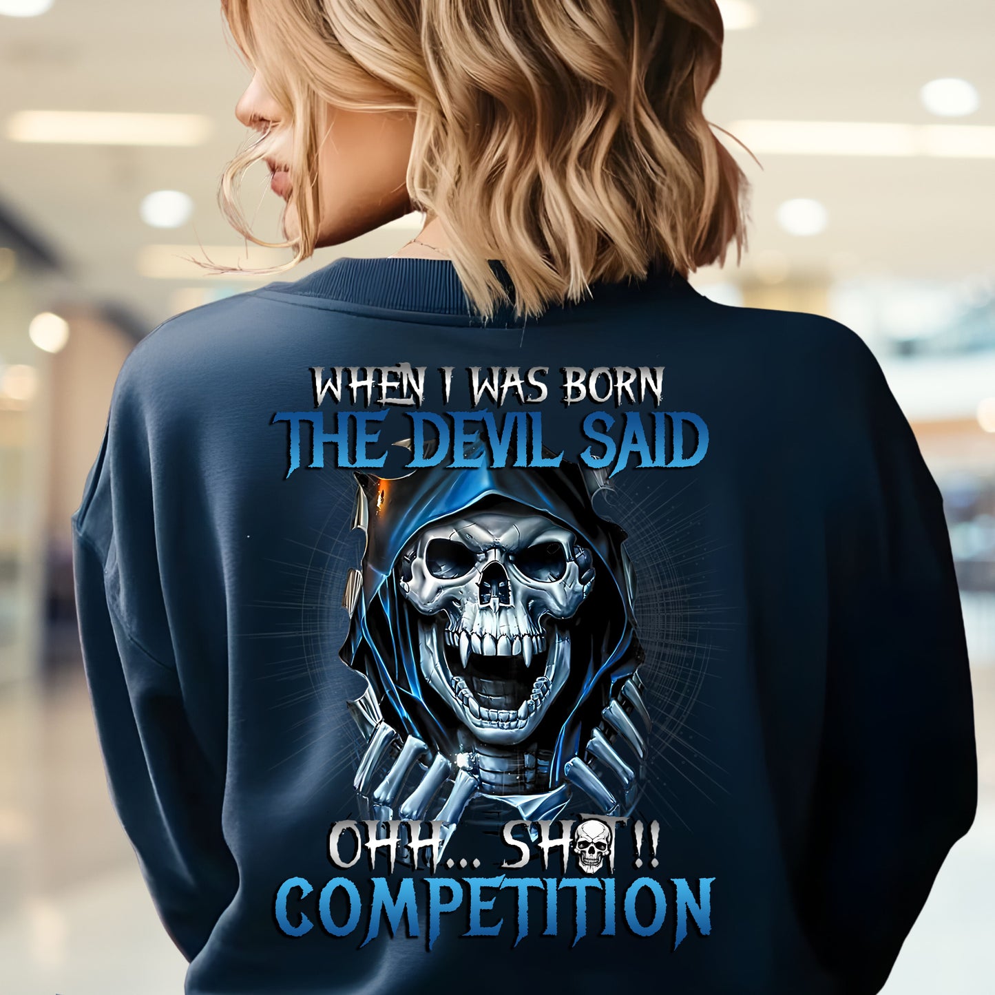 Gen X Custom Year Sweatshirt : When i was born , The devil said shit