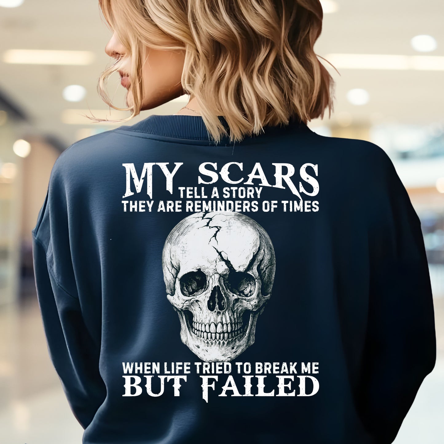 Gen X Custom Year Sweatshirt : My scars tell a story