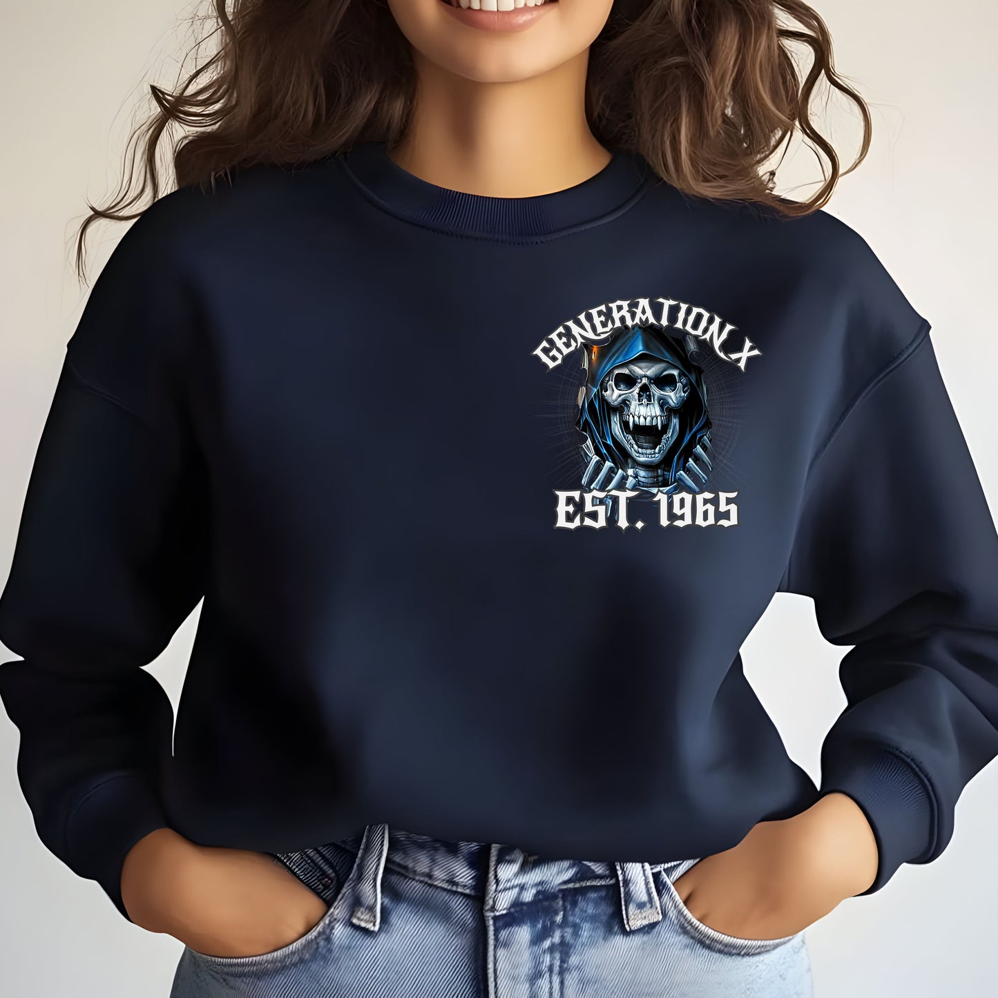 Gen X Custom Year Sweatshirt : When i was born , The devil said shit