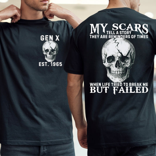 Gen X Custom Year T-Shirt : My scare tell a story