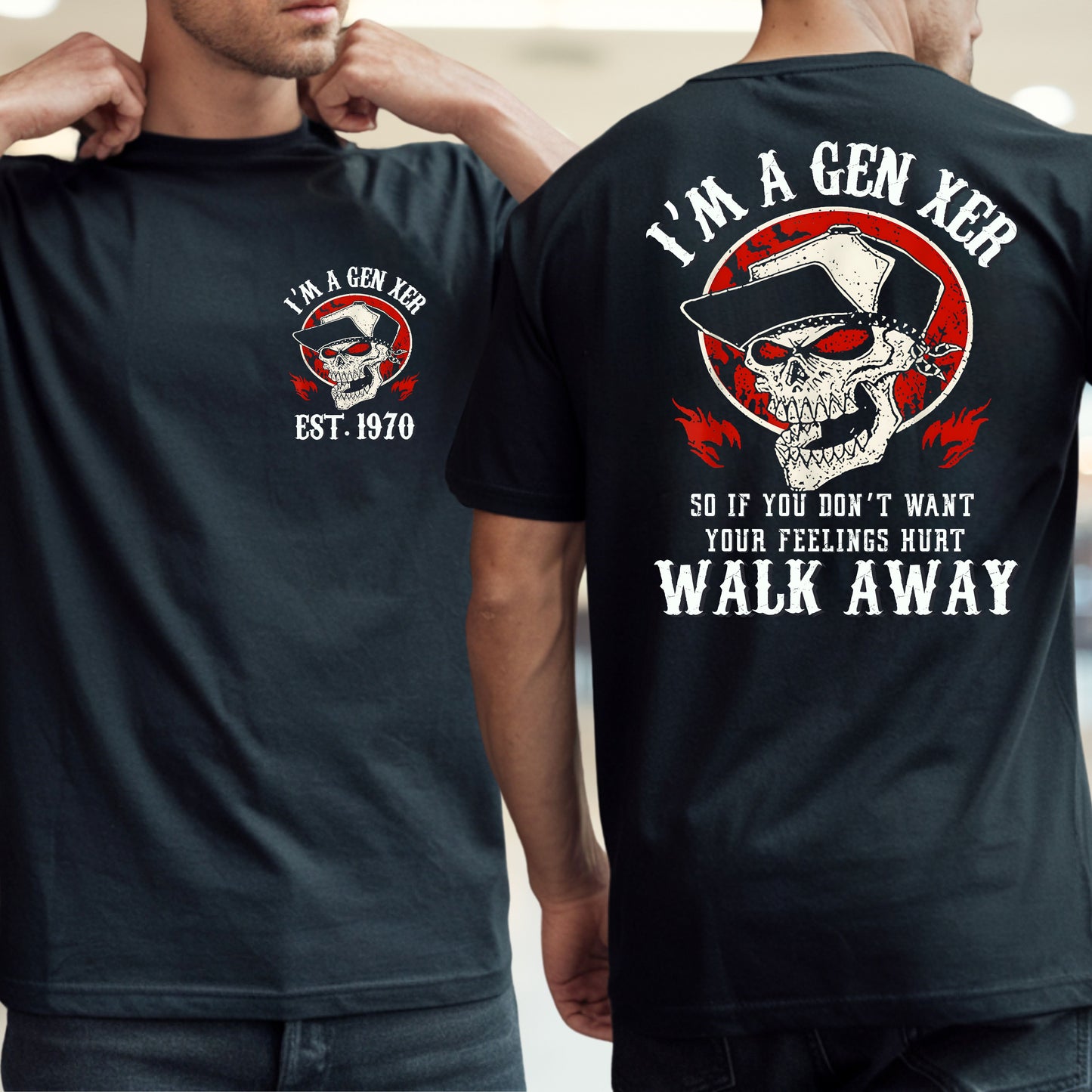 Gen X Custom Year T-Shirt : I'm gen xer , Walk away