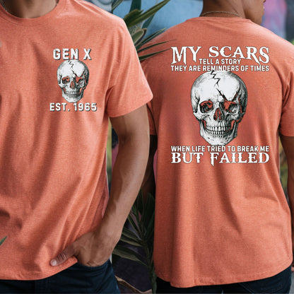 Gen X Custom Year T-Shirt : My scare tell a story