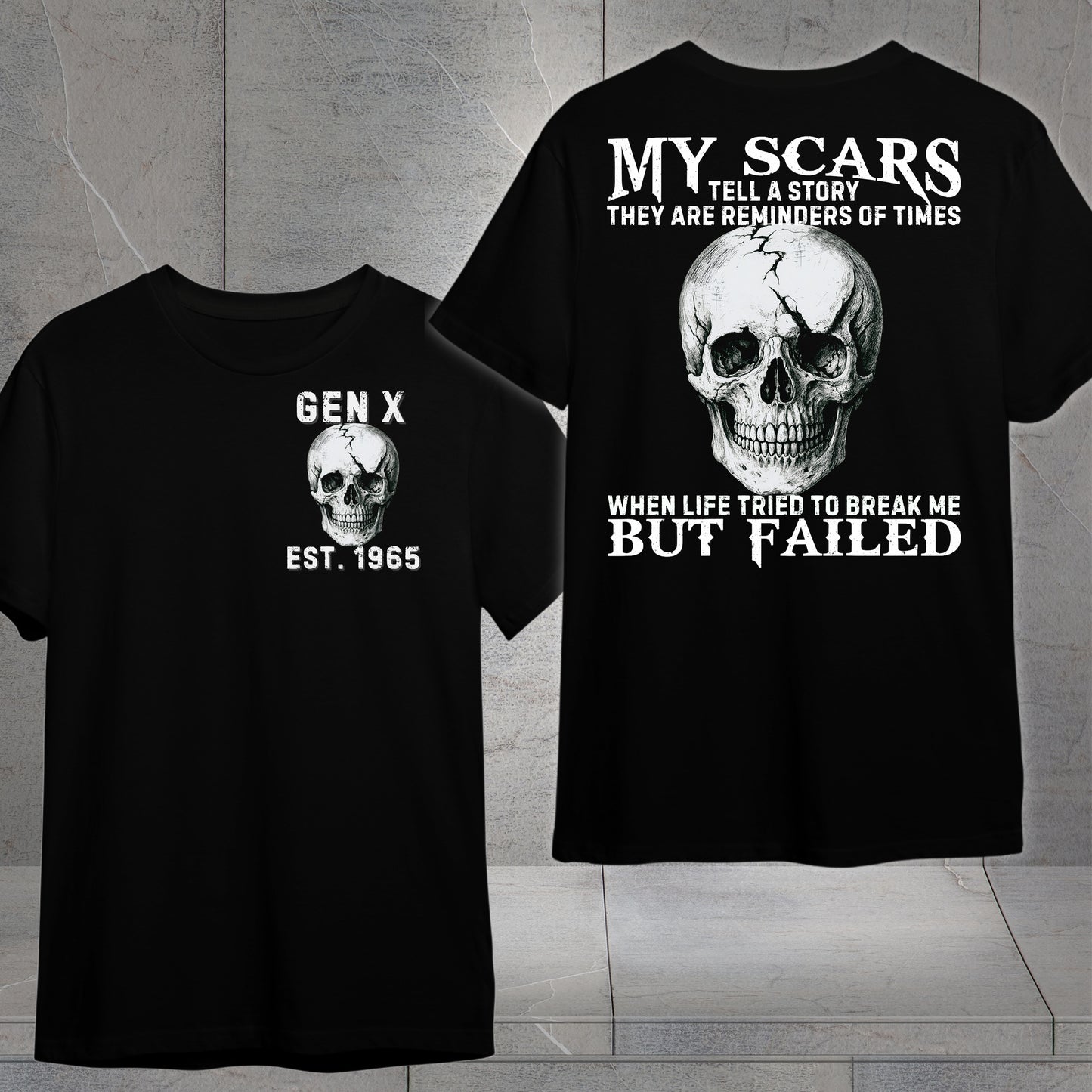 Gen X Custom Year T-Shirt : My scare tell a story